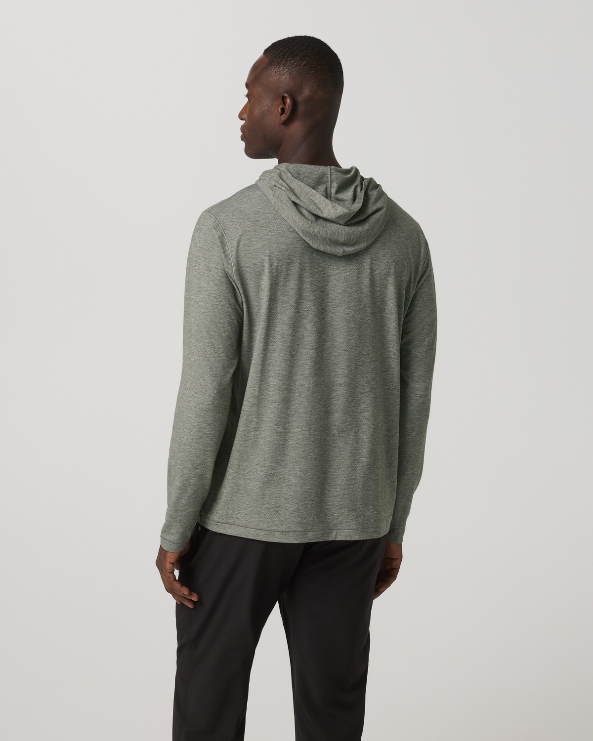 Long Sleeve Everyday Fitness Hoodie River Rock Heather - Vuori