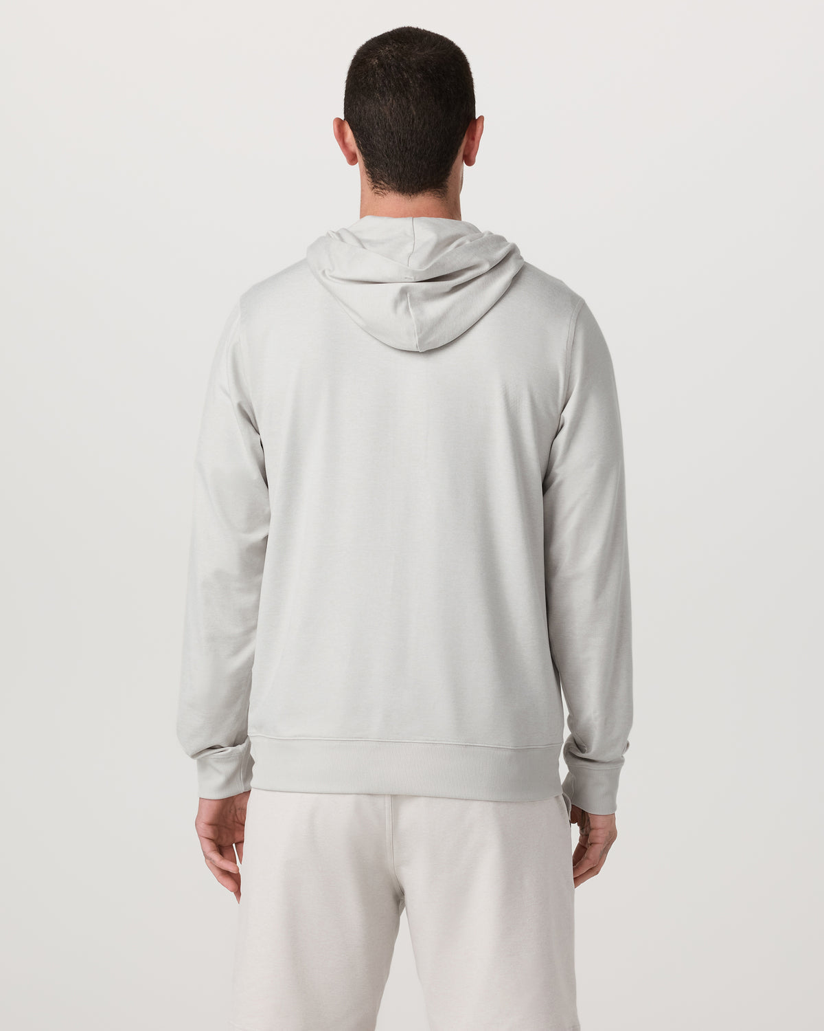 Ponto Full Zip Hoodie Men's Salt Heather Hoodie - Vuori