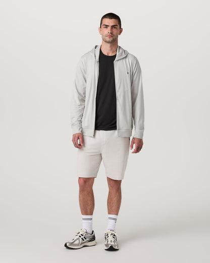 Ponto Full Zip Hoodie Men's Salt Heather Hoodie - Vuori