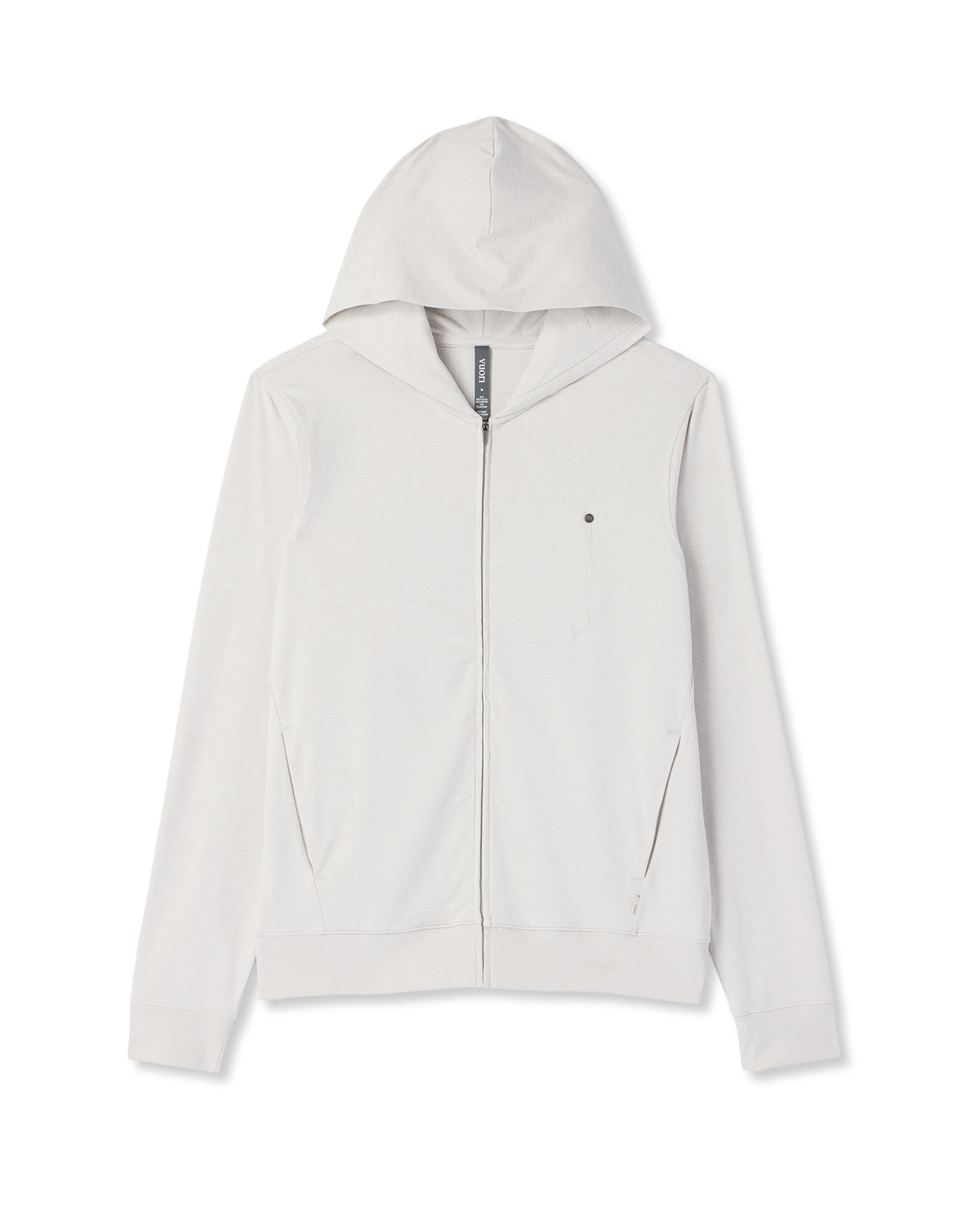 Ponto Full Zip Hoodie Men's Salt Heather Hoodie - Vuori
