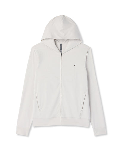 Ponto Full Zip Hoodie Men's Salt Heather Hoodie - Vuori
