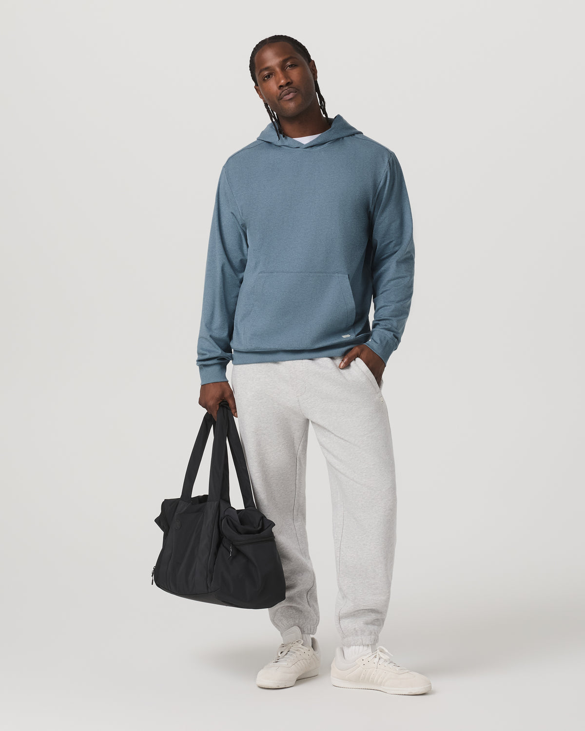 Coronado Pullover Hoodie 2.0 Men's Abyss Heather Hoodie - Vuori