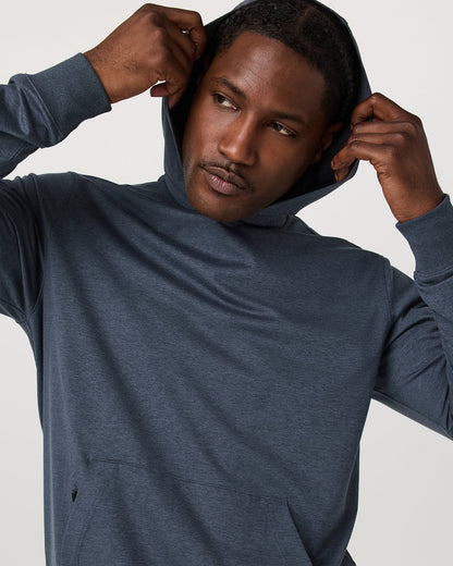 Sunday Hoodie 2.0 Men's Azure Heather Athletic Hoodie - Vuori