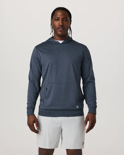 Sunday Hoodie 2.0 Men's Azure Heather Athletic Hoodie - Vuori
