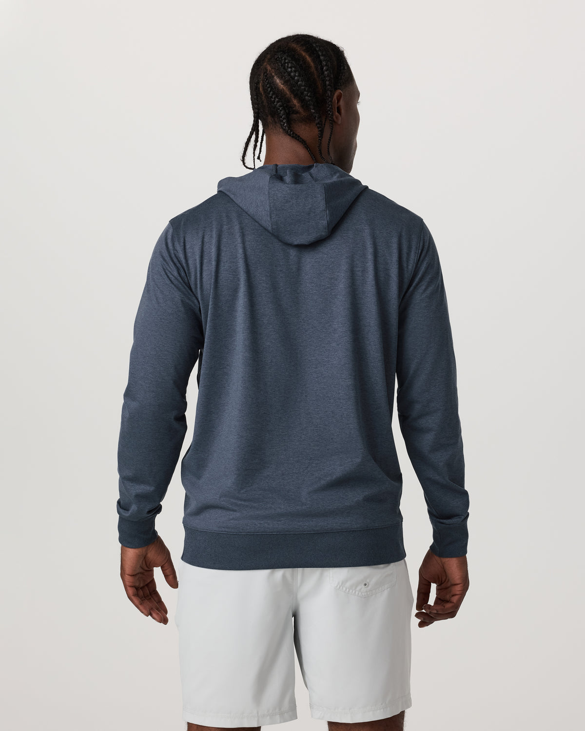 Sunday Hoodie 2.0 Men's Azure Heather Athletic Hoodie - Vuori