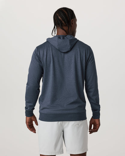 Sunday Hoodie 2.0 Men's Azure Heather Athletic Hoodie - Vuori
