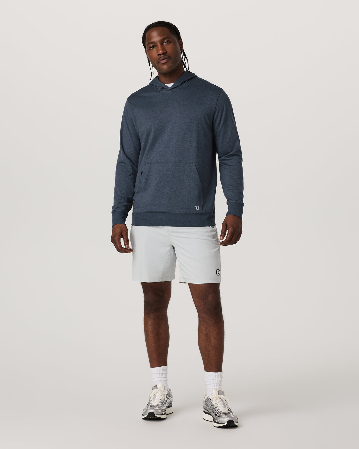 Sunday Hoodie 2.0 Men's Azure Heather Athletic Hoodie - Vuori