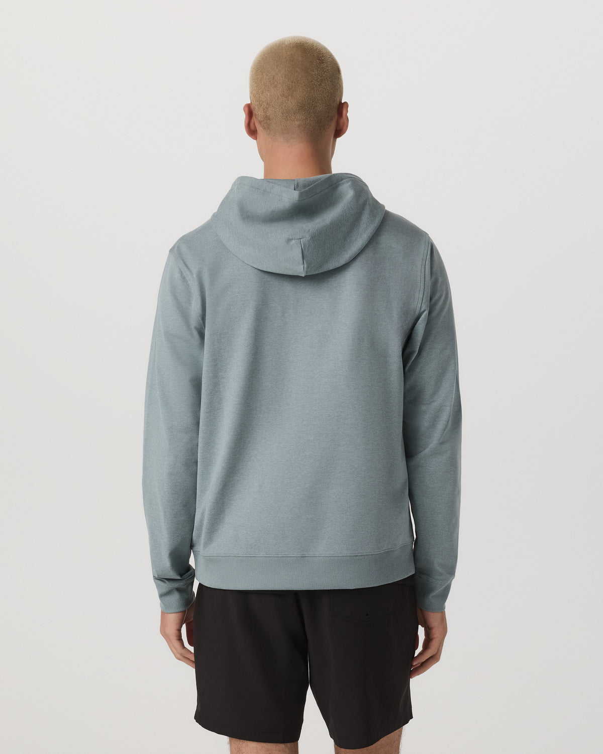 Coronado Full Zip Hoodie 2.0 Misty Blue Heather Jacket - Vuori