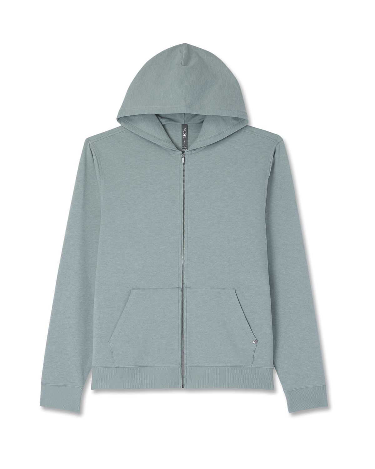 Coronado Full Zip Hoodie 2.0 Misty Blue Heather Jacket - Vuori