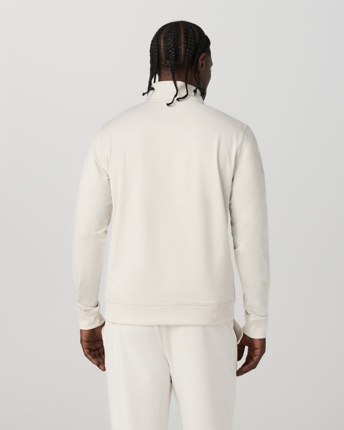 Coronado Half Zip Men's Ivory Heather Pullover - Vuori