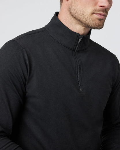 Coronado Half Zip Black Heather - Vuori