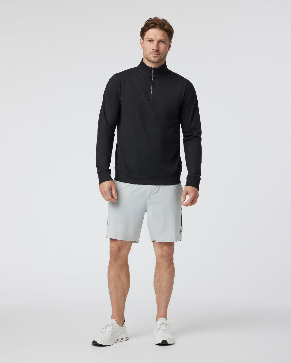 Coronado Half Zip Black Heather - Vuori