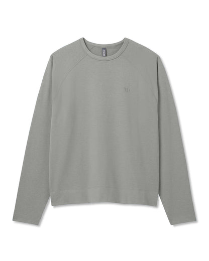 Coronado Crew - Relaxed Fit Driftwood Heather Crewneck - Vuori