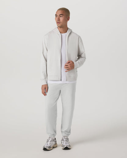 Coronado Full Zip Hoodie 2.0 Men's Salt Heather Jacket - Vuori