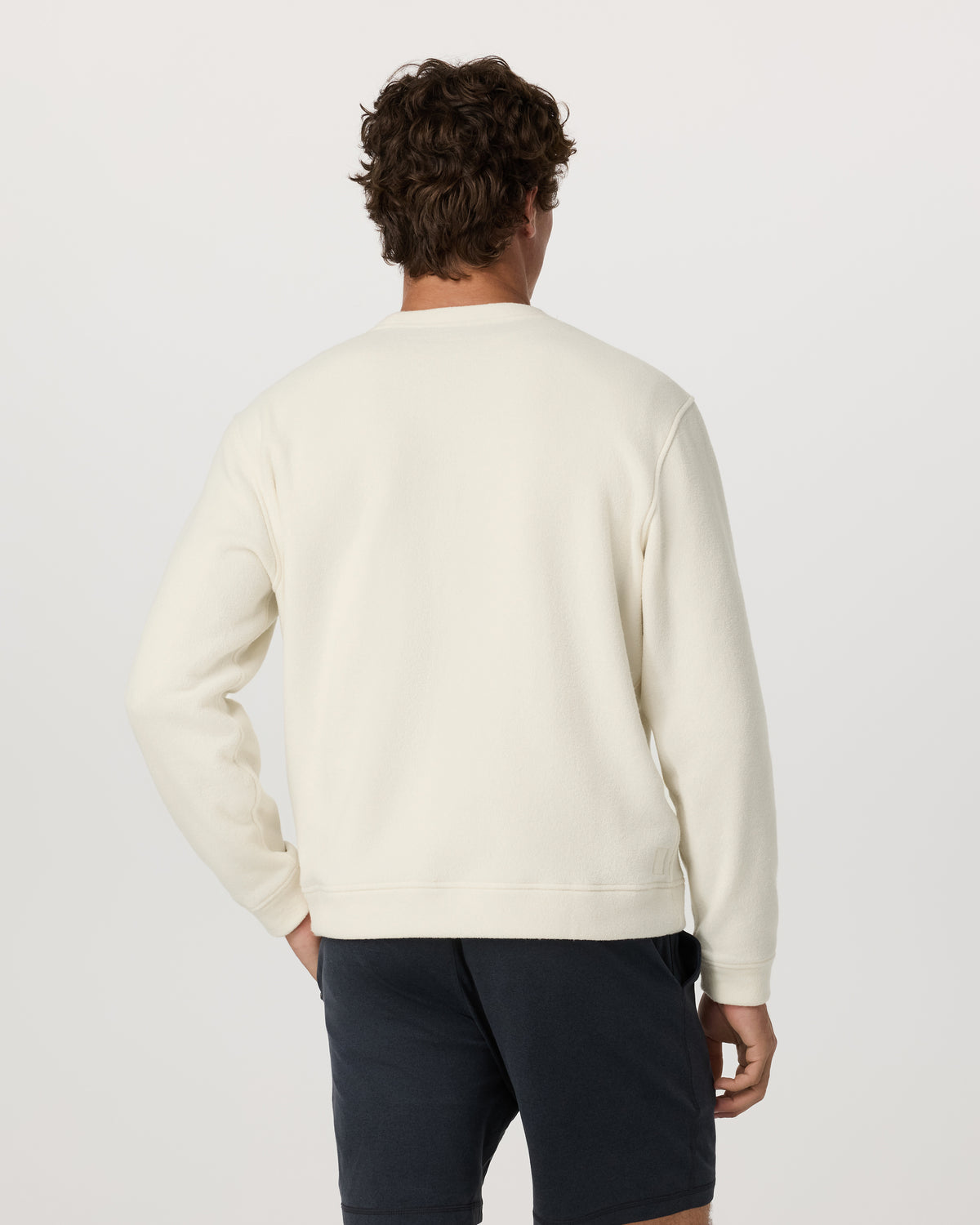 Beach Fleece Crew Men's Bone Heather Crewneck - Vuori