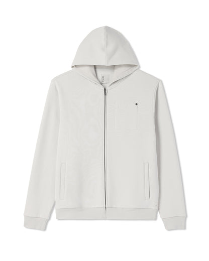 Seaside Full Zip 2.0 Men's Salt Full Zip Hoodie - Vuori