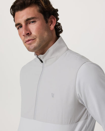 Sunday Element 1/2 Zip Men's Frost Grey Pullover - Vuori