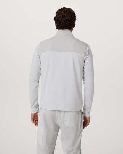 Sunday Element 1/2 Zip Men's Frost Grey Pullover - Vuori