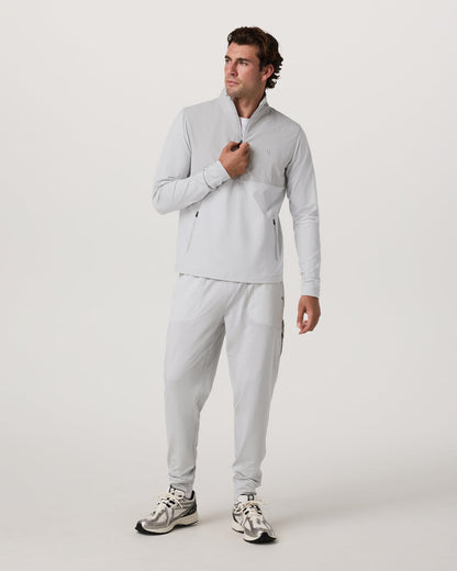 Sunday Element 1/2 Zip Men's Frost Grey Pullover - Vuori