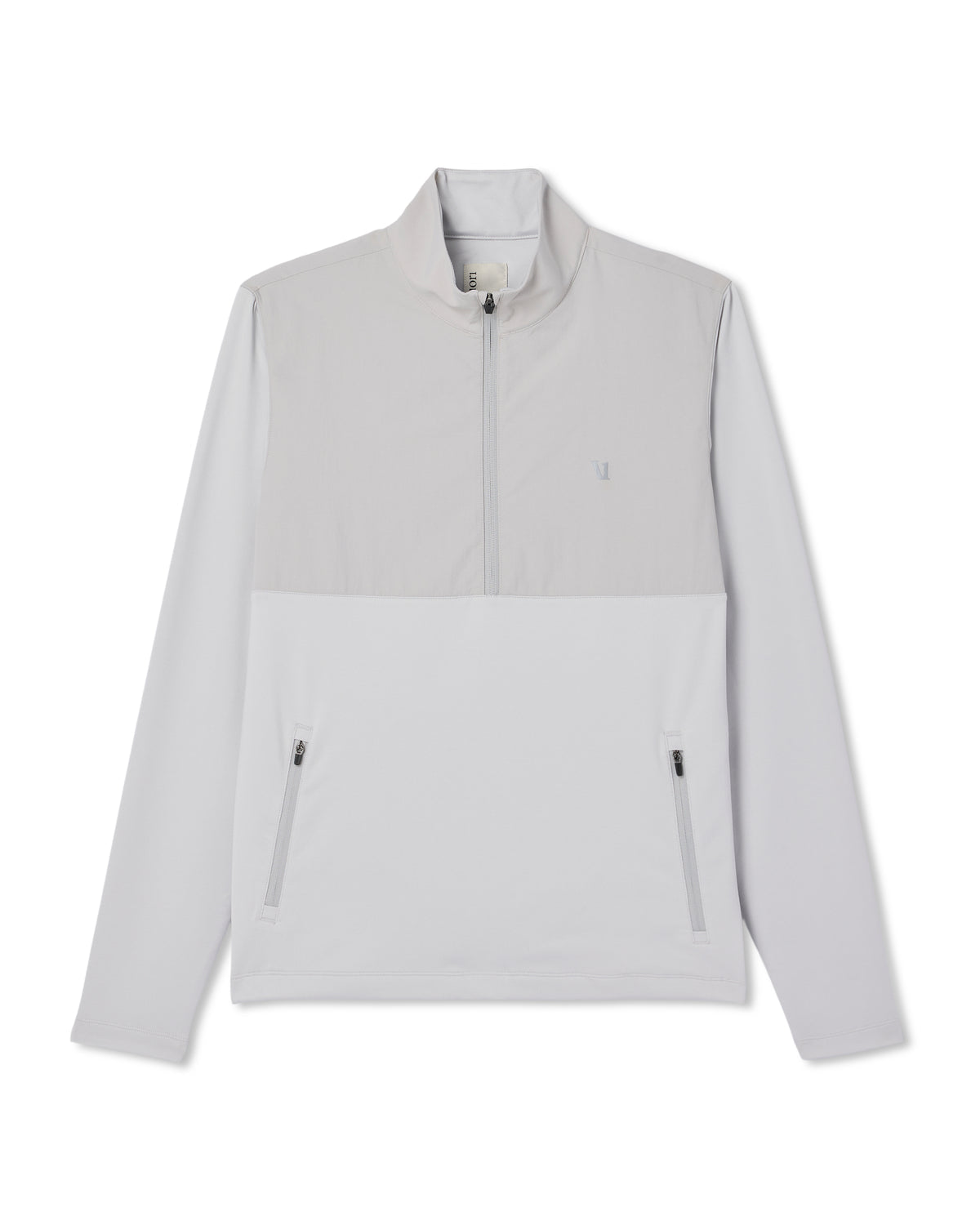 Sunday Element 1/2 Zip Men's Frost Grey Pullover - Vuori