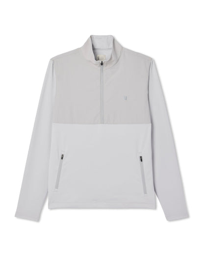 Sunday Element 1/2 Zip Men's Frost Grey Pullover - Vuori