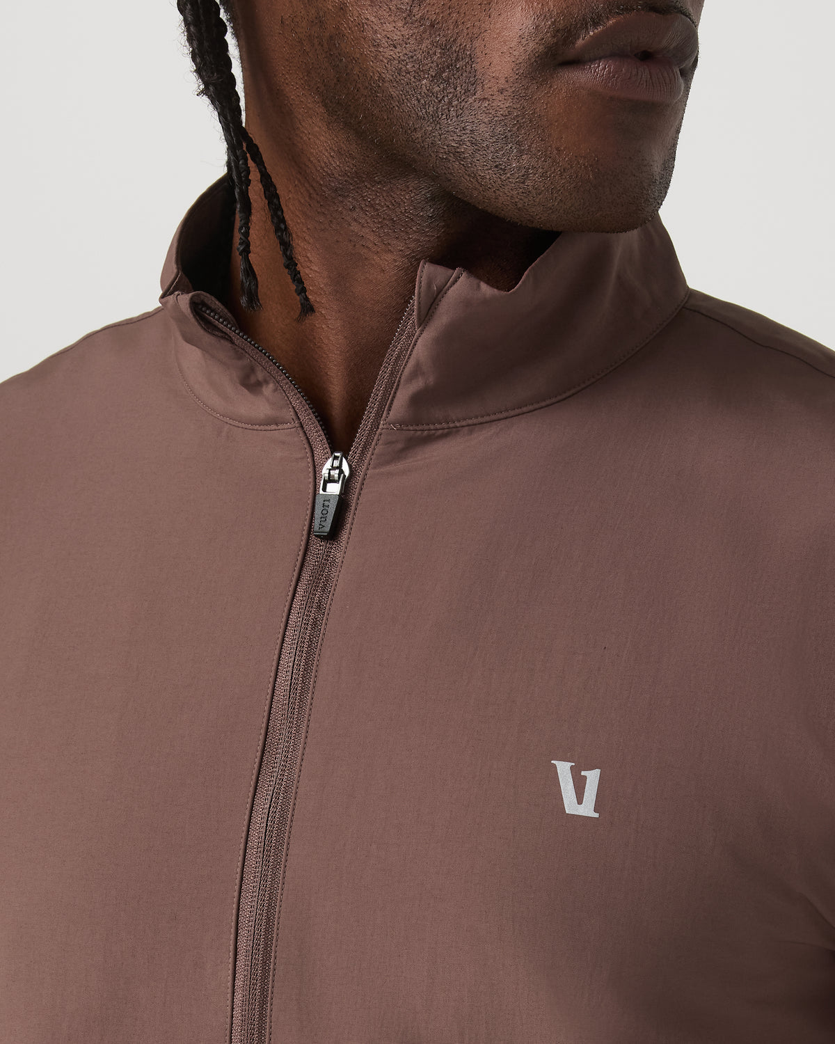Sunday Element Half Zip Men's Sable Heather Layer - Vuori