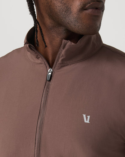 Sunday Element Half Zip Men's Sable Heather Layer - Vuori