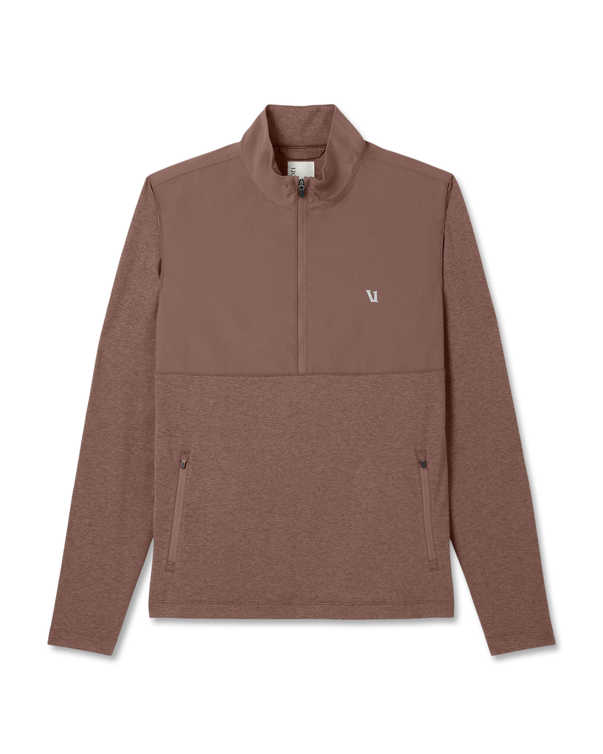 Sunday Element Half Zip Men's Sable Heather Layer - Vuori
