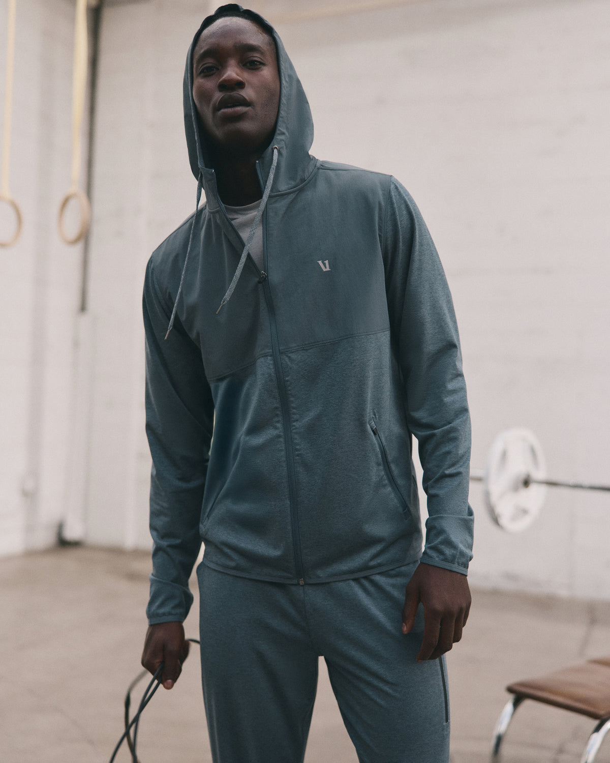 Sunday Element Jacket Men's Blue Sea Heather Jacket - Vuori