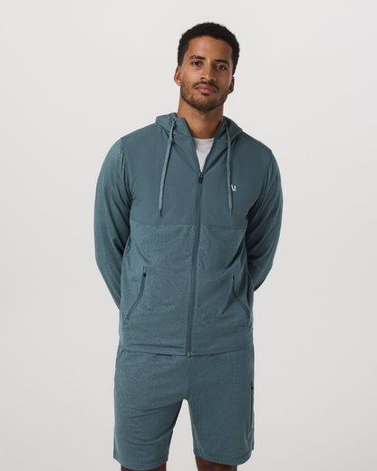 Sunday Element Jacket Men's Blue Sea Heather Jacket - Vuori