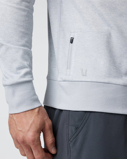 Ponto Performance Crew Men's Platinum White Pullover - Vuori