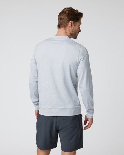 Ponto Performance Crew Men's Platinum White Pullover - Vuori