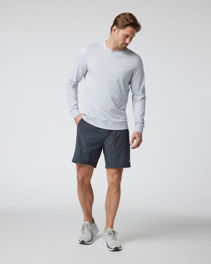 Ponto Performance Crew Men's Platinum White Pullover - Vuori