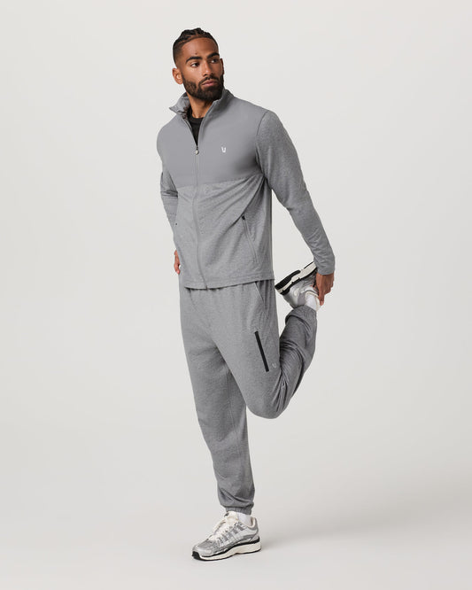 Sunday Element Track Jacket Men's Grey Heather - Vuori