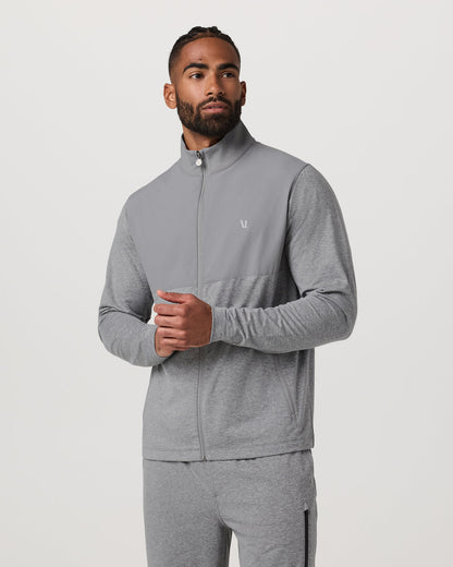 Sunday Element Track Jacket Men's Grey Heather - Vuori