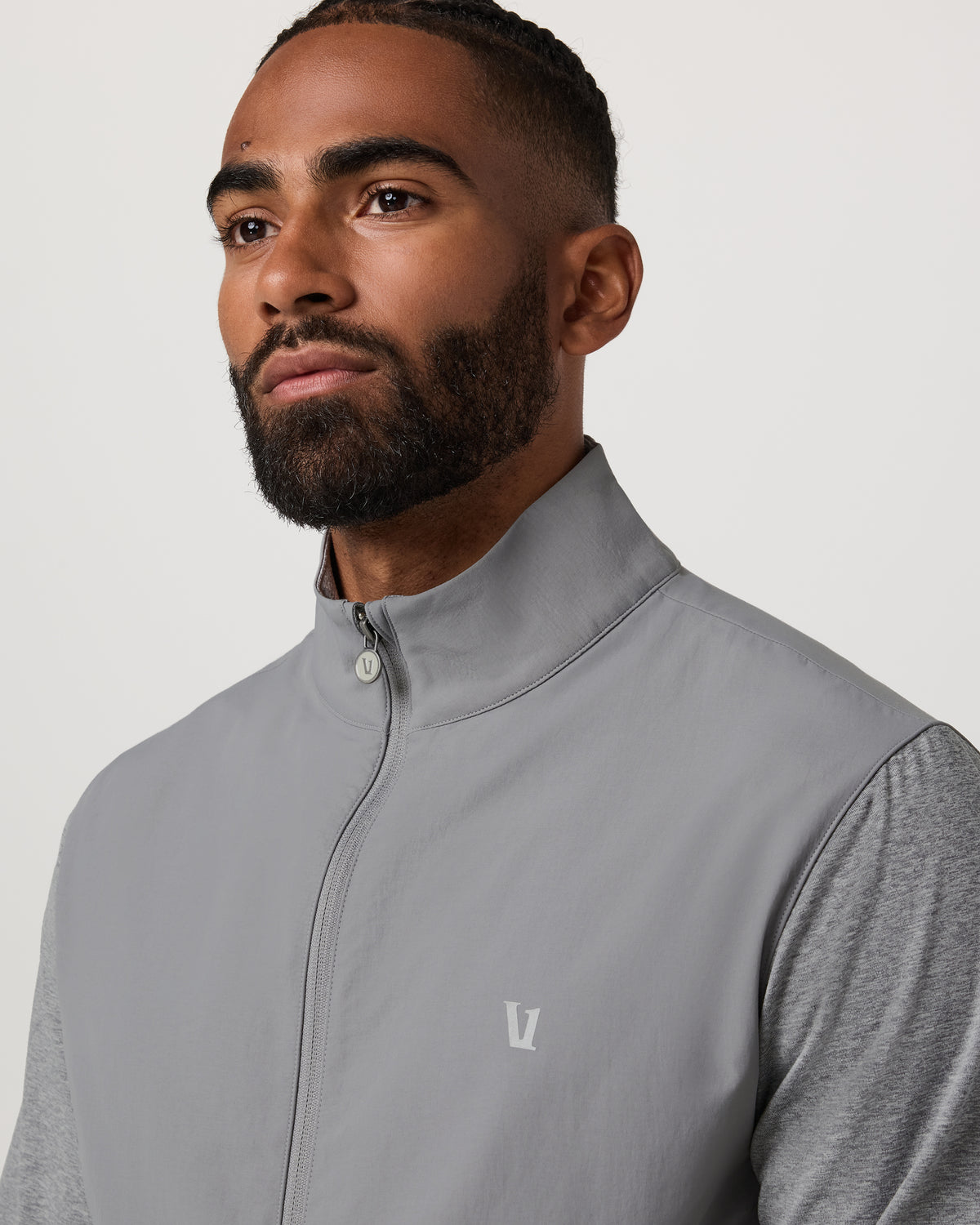 Sunday Element Track Jacket Men's Grey Heather - Vuori