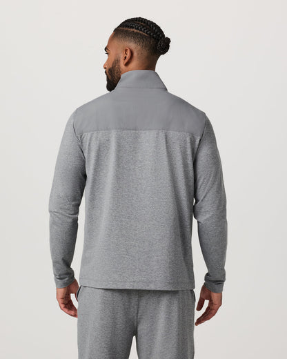 Sunday Element Track Jacket Men's Grey Heather - Vuori