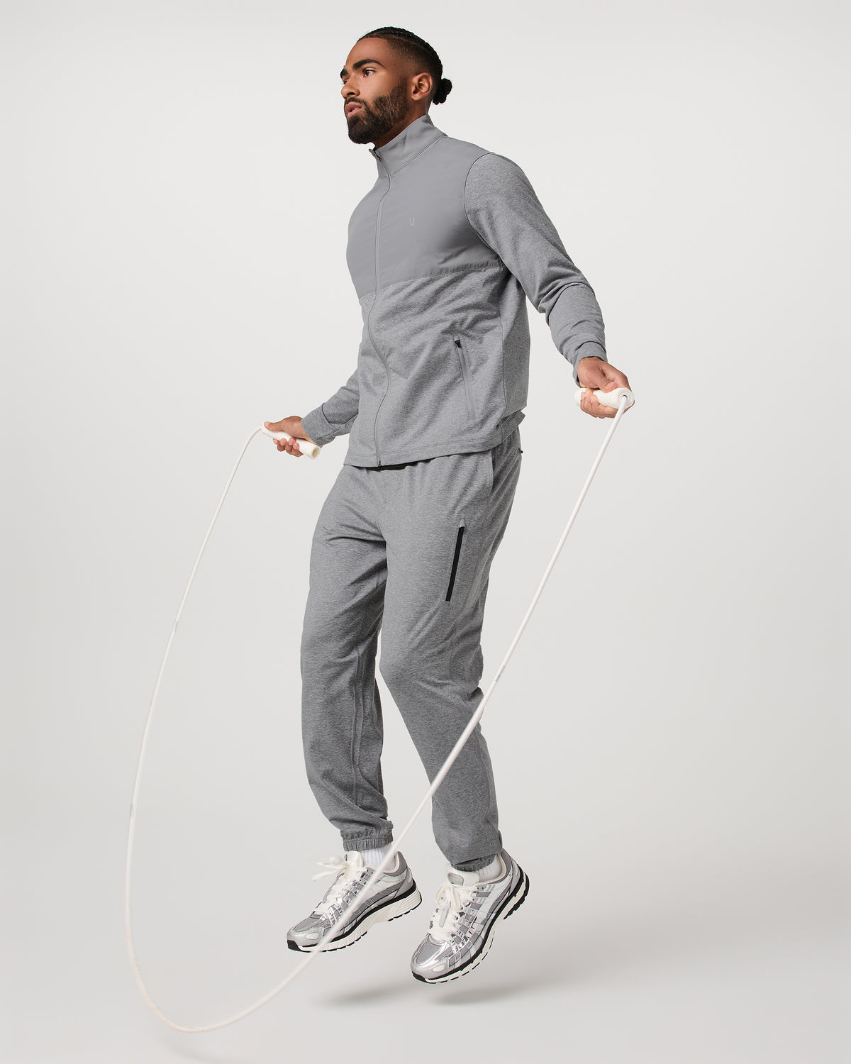 Sunday Element Track Jacket Men's Grey Heather - Vuori