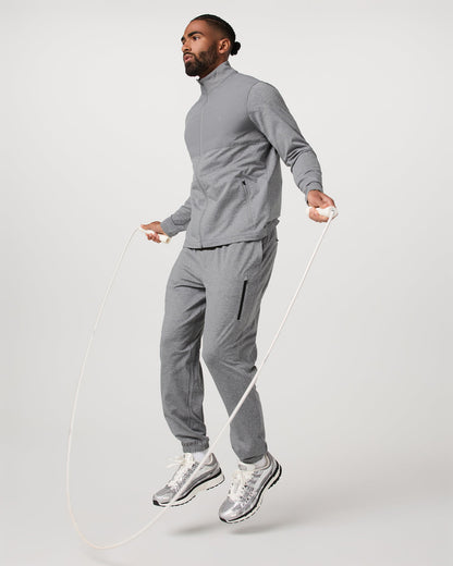 Sunday Element Track Jacket Men's Grey Heather - Vuori