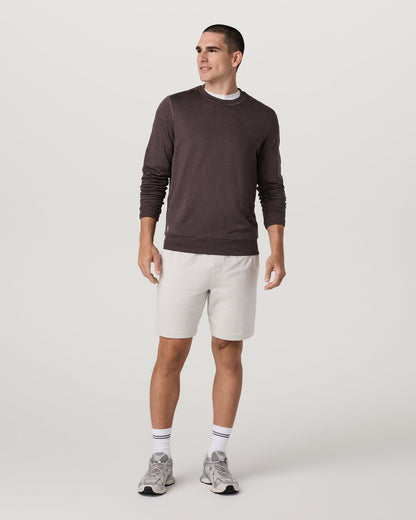 Ponto Performance Crew Men's Sangria Heather Crew Neck - Vuori