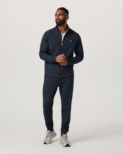 Sunday Element Track Jacket Men's Ink Heather Jacket - Vuori