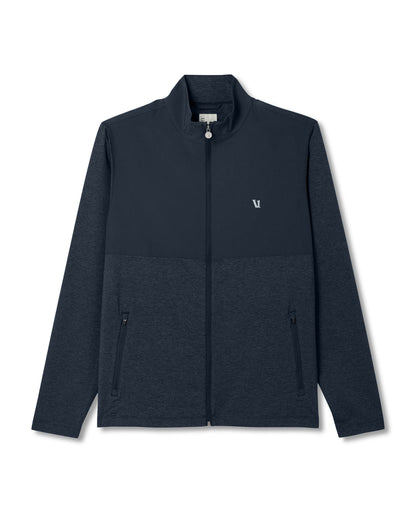 Sunday Element Track Jacket Men's Ink Heather Jacket - Vuori