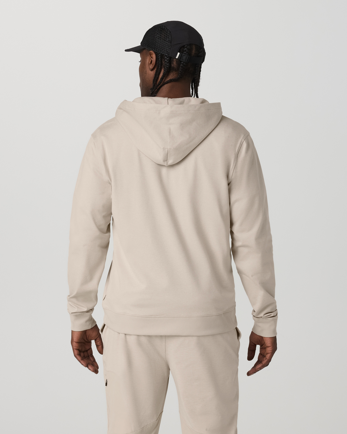 Men's Coronado Full Zip Hoodie 2.0 Limestone Heather - Vuori