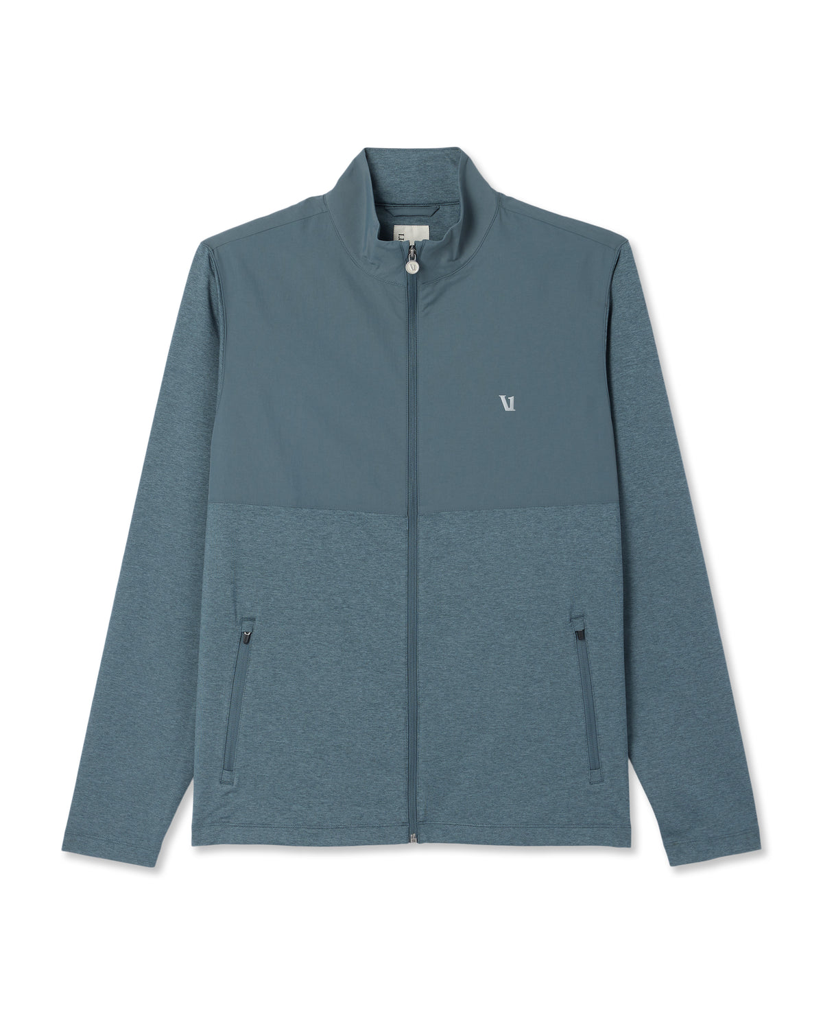 Sunday Element Track Jacket Men's Blue Sea Heather Jacket - Vuori