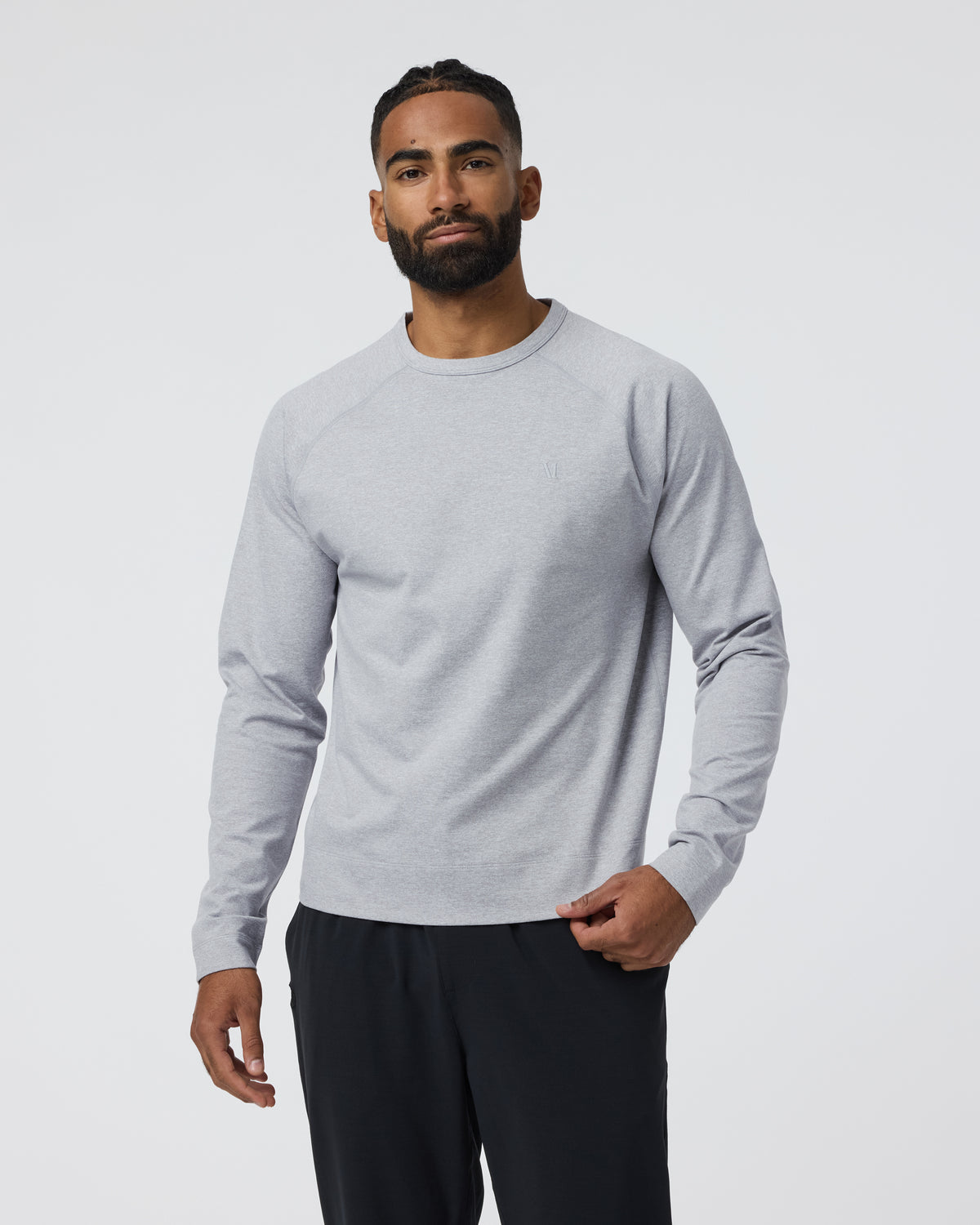 Coronado Crew Light Heather Grey - Vuori