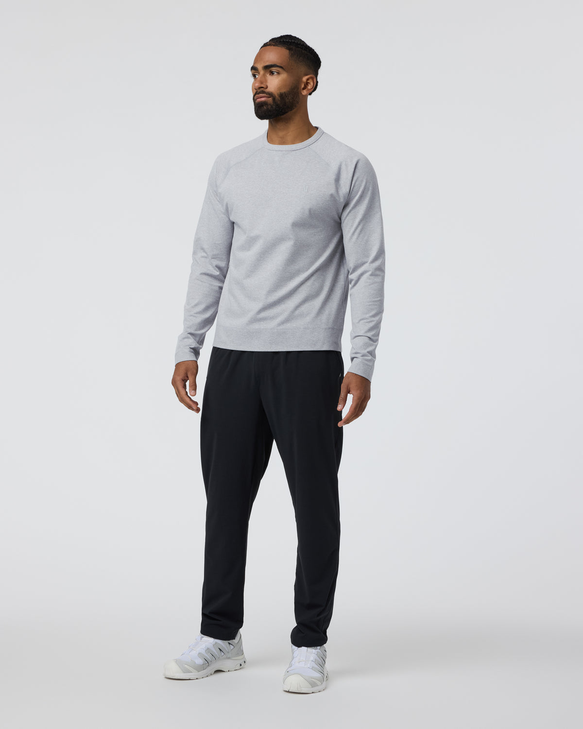 Coronado Crew Light Heather Grey - Vuori