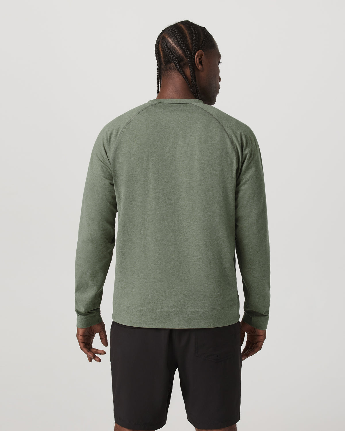 Men's Coronado Crew - Relaxed Fit Light Oregano Heather - Vuori