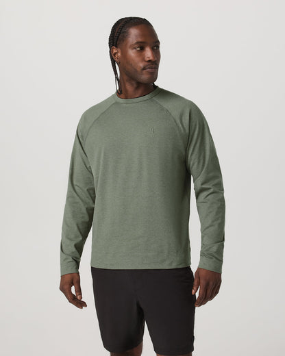 Men's Coronado Crew - Relaxed Fit Light Oregano Heather - Vuori