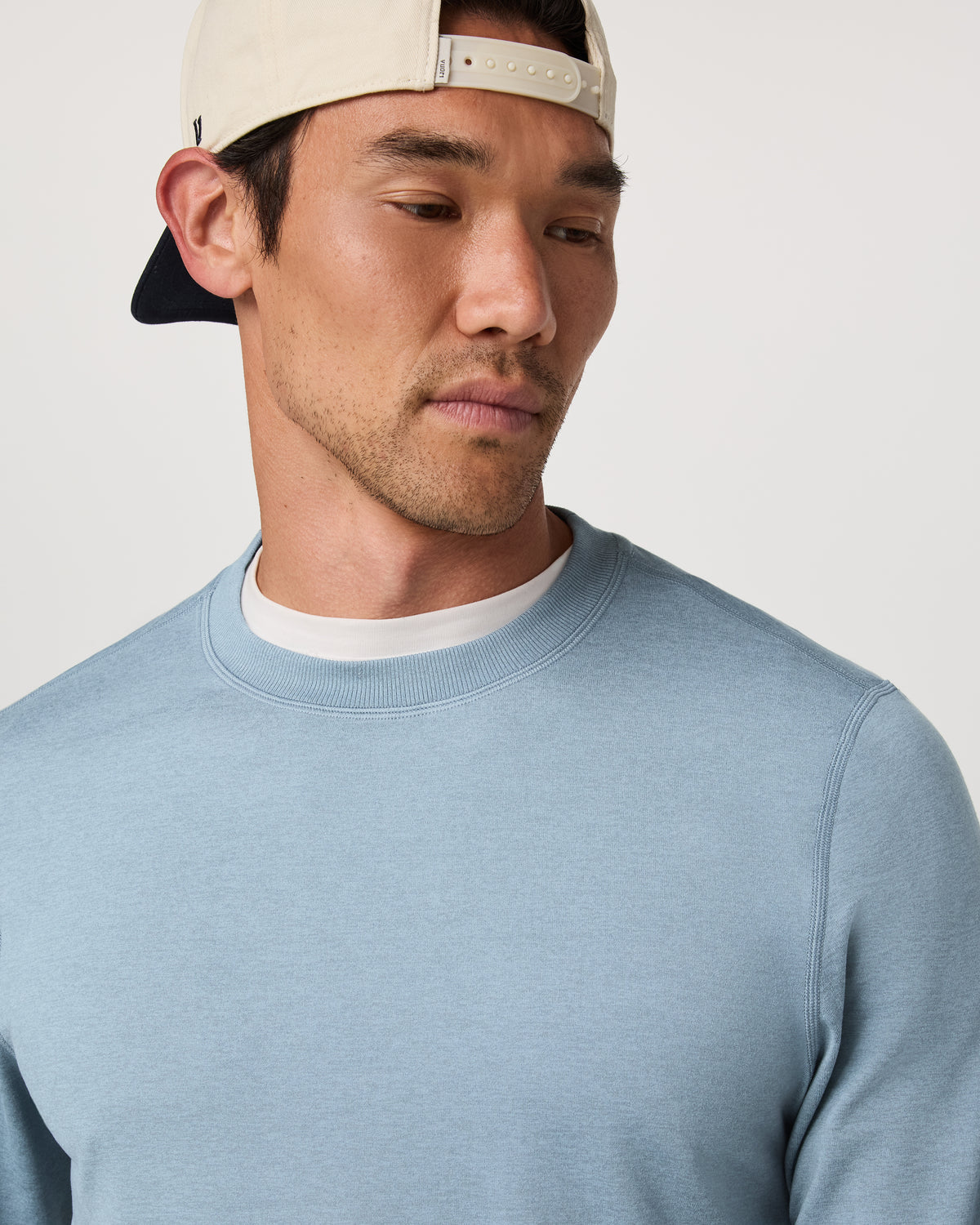Ponto Performance Crew Men's Flint Heather Crew Neck - Vuori