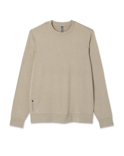 Ponto Performance Crew Men's Truffle Heather Crew Neck - Vuori